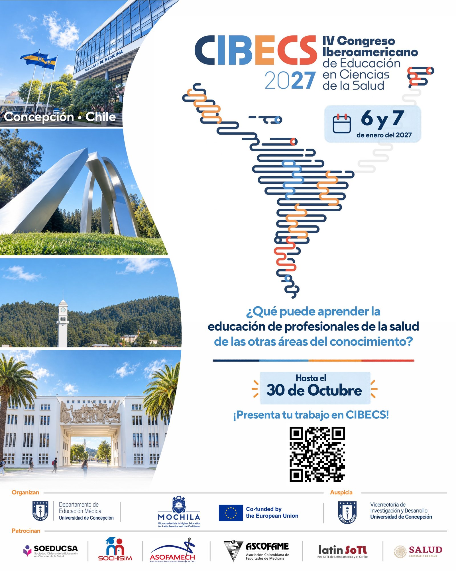 Afiche IV Congreso Iberoamericano de Educación en Ciencias de la Salud